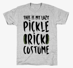 This Is My Lazy Pickle Rick Costume Mens T-shirt - Funny Muscle Shirts