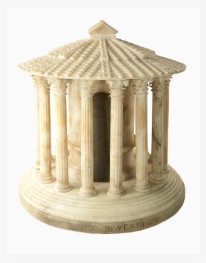 An Alabaster Replica Of The Temple Of Hercules Victor, - Temple Of Hercules Victor Original