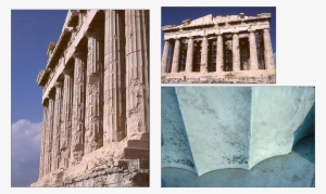 The Parthenon Sits On A Stepped Base, With Columns - Parthenon