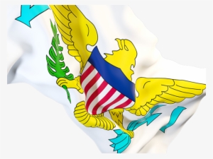 Waving Flag Closeup - United States Virgin Islands