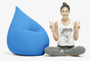 Beanbag Elly Turquoise - Goede Zitzak