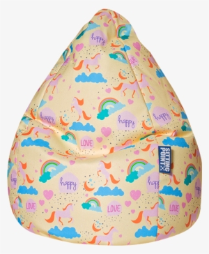 Unicorn - Pouf Poire Enfant Univers Licorne L