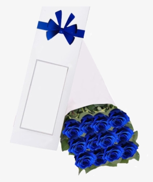 Caja De Rosas Azules - Ramo De Rosas Azul Con Cerveza