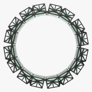 Glass Cage Thin Bracelet - Sacred Geometry