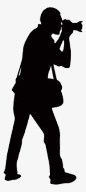 Photographer With Camera Silhouette Png