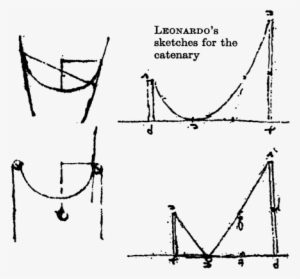 Leodardo De Vinci's Drawings Of Hanging Chains - Cheese