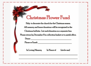 Christmas Flower Fund - Floral Design
