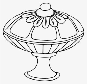 Line Art Drawing Pencil Black And White Vase - Drawing