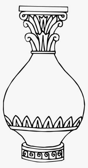 Vase Clipart Line Drawing - Black And White Drawings Of Vase