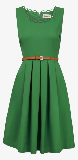Love The Kelly Green And Neckline With Detail - Casual Kelly Green Dress