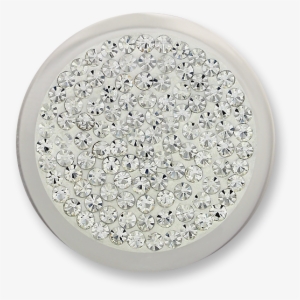Diamond Disc Small Stainless Steel White Swarovski - Mi Moneda - Monedas | Wit | Dd-13-s