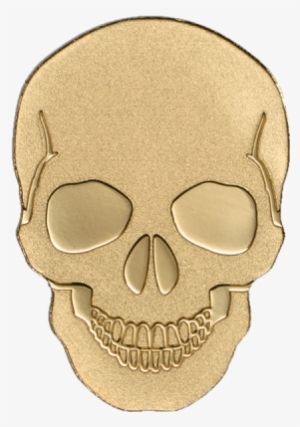 Palau 2016 1$ Golden Skull Bu Gold Coin - Skull Gold Png