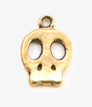 Gold Skull Charm - Locket