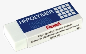 Pentel Hi-polymer Latex Free Eraser, Each, White