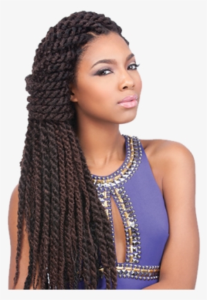 African Braids - Sensationnel Jamaican Locks Braid 44 Braiding Hair  Transparent PNG - 385x491 - Free Download on NicePNG