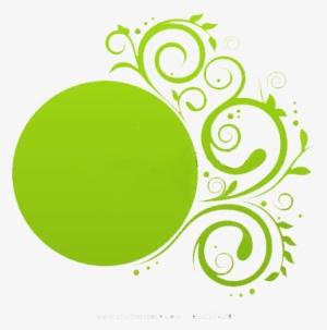 Green Floral Banner - Logo Mts Miftahul Falah Jakenan