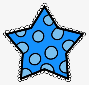 Star Student Cliparts - Polka Dot Star Clip Art