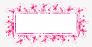 Flowers,pink,photo Frame,transparent Background,pink - Moldura Rosa Fundo Transparente