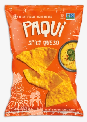 Paqui Spicy Queso Tortilla Chips, - Paqui Tortilla Chips, Spicy Queso - 5.5 Oz