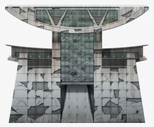 Destroyed Tower - Brutalist Architecture