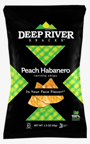 Deep River Snacks Tortilla Chips Peach Habanero - Deep River Peach Habanero Tortilla Chips 1.5 Oz Bags