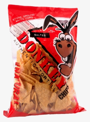 Donkey Chips Unsalted Tortilla Chips, 14 Oz