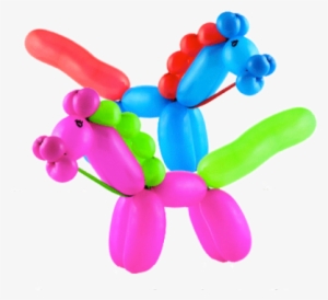 São Balões Do Tipo Palito Modelados Em Diversas Formas, - Balloon Twisting Horse