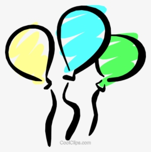 Balões De Festa Livre De Direitos Vetores Clip Art - Geburtstagsbilder Für Einladungen