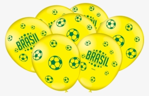 Balão De Látex Amarelo Copa 2018 25 Unidades Festcolor - 2018 World Cup