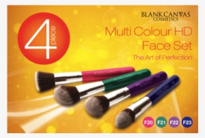 Blank Canvas Multi Colour 4 Piece Set 36b - Color