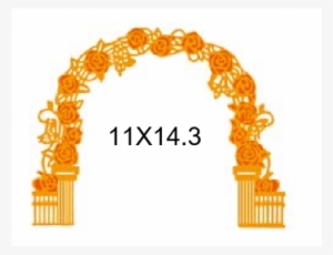 Nini's Things Wedding Arch Die - Lays Flower Arch Metal Cutting Dies Stencils Crafts
