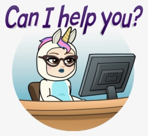 The Admin Unicorn - Can I Help You Bitmoji