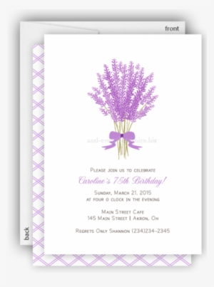 Lavender Flower Party Invitation • Baby Shower Birthday - Lavendel-blumen-einladung Karte