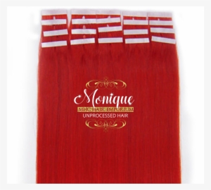 Red Tape-in Extensions - Best Quality 18'' Russian Tape-in 100% Premier Remy
