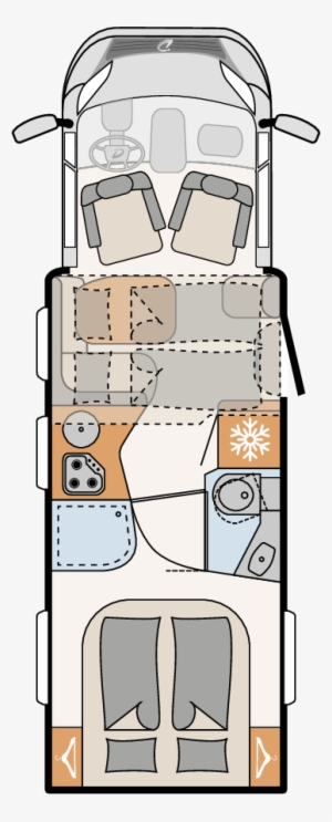 Models Low Profile - Autocaravana Perfilada Dethleffs Globebus T 11 Interior