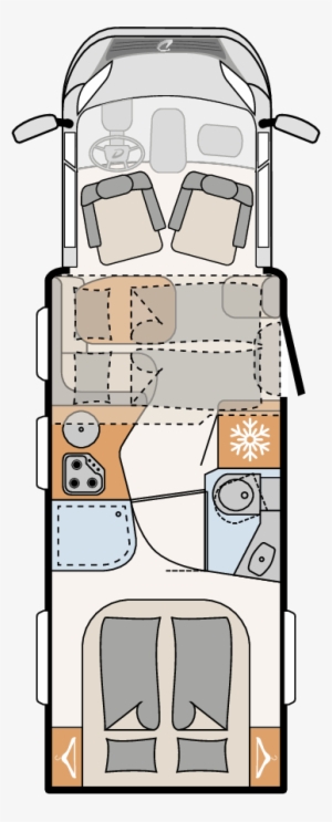 Models Low Profile - Autocaravana Perfilada Dethleffs Globebus T 11 Interior