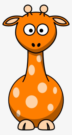 Orange Giraffe Clip Art - Water Animals Clip Arts Black And White