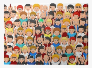 Crowd Of People Cheering Clipart