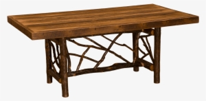 Log Dining Room Tables Pine Log Dining Table Minnesota - Hickory Twig Log Dining Table Fireside Lodge Size:
