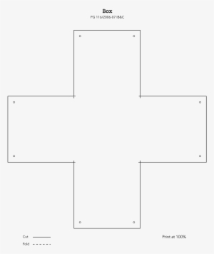 Image Of New Simple Paper Box Template - Square