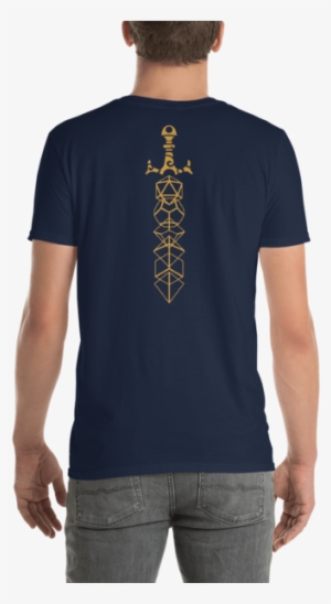 Gold Dice Sword Rpg Shirt - Ralph Lauren T Shirt Navy