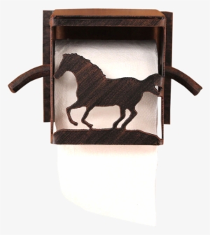 Iron Running Horse Toilet Paper Box