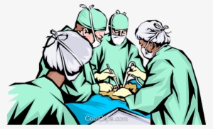 surgeons royalty free vector clip art illustration - national health service sixty years