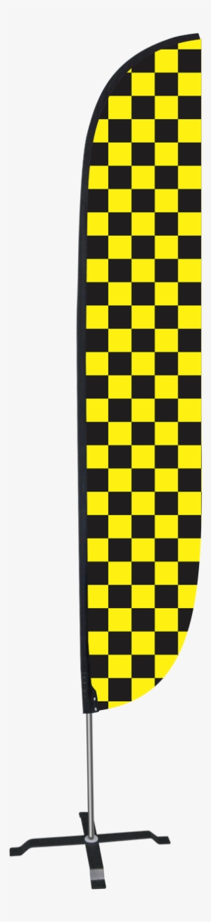 12ft Checkered Feather Flag - Check