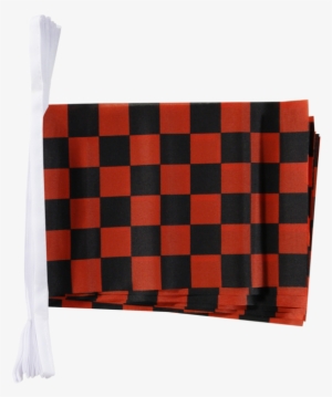 Checkered Red-black Bunting Flags - Valentines Of Past Loves