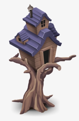 Haunted Birdhouse - Hay Day Halloween Decorations Png