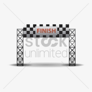 Checkered Finish Line Banner Clipart Check Clip Art - Checkered Flag Finish Line Banner
