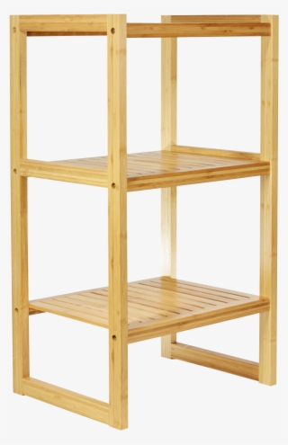 Bamboo Latitude 3-tier Stackable Shelf Unit - Bamboo Shelving Unit Png