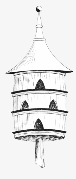 Barrel Birdhouse Drawing - Drawing