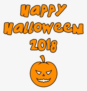 Happy Halloween 2018 Round Scary Pumpkin - Halloween